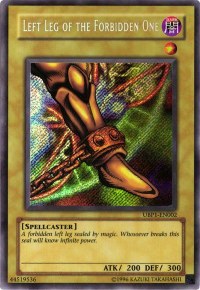 Left Leg of the Forbidden One [UBP1-EN002] Secret Rare | Arkham Games and Comics