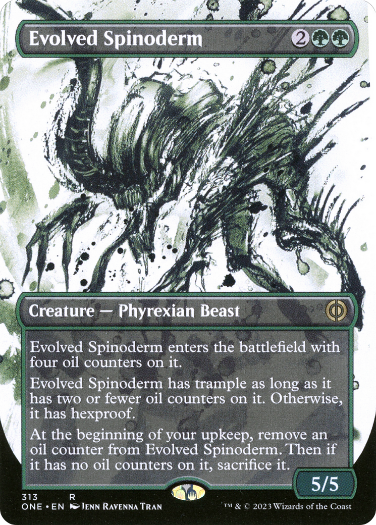 Evolved Spinoderm (Borderless Ichor) [Phyrexia: All Will Be One] | Arkham Games and Comics