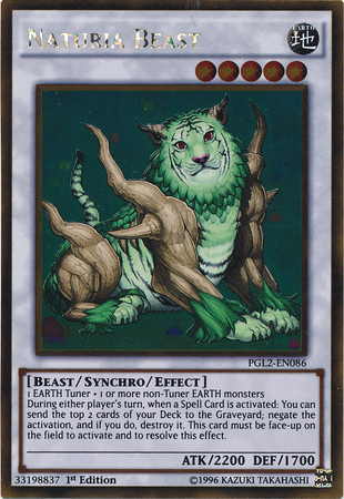 Naturia Beast [PGL2-EN086] Gold Rare | Arkham Games and Comics