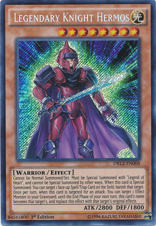 Legendary Knight Hermos [DRL2-EN008] Secret Rare | Arkham Games and Comics