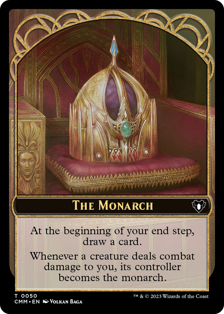 Copy (54) // The Monarch Double-Sided Token [Commander Masters Tokens] | Arkham Games and Comics