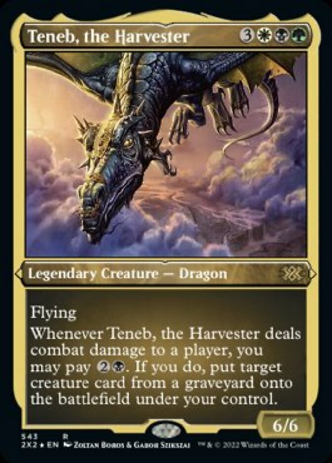 Teneb, the Harvester (Foil Etched) [Double Masters 2022] | Arkham Games and Comics