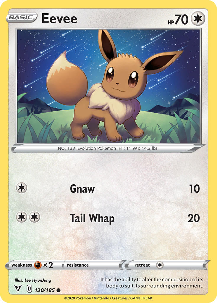 Eevee (130/185) [Sword & Shield: Vivid Voltage] | Arkham Games and Comics