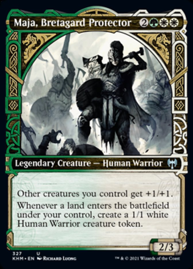 Maja, Bretagard Protector (Showcase) [Kaldheim] | Arkham Games and Comics