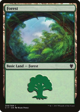 Forest (308) [Commander 2017] | Arkham Games and Comics