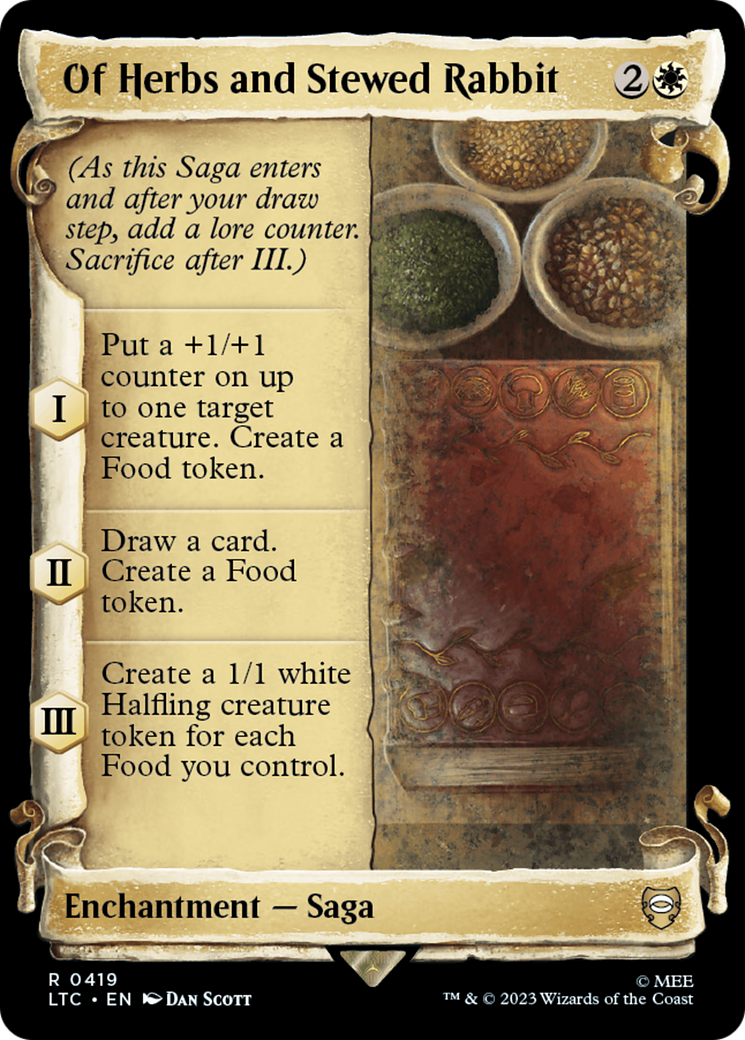 Of Herbs and Stewed Rabbit [The Lord of the Rings: Tales of Middle-Earth Commander Showcase Scrolls] | Arkham Games and Comics