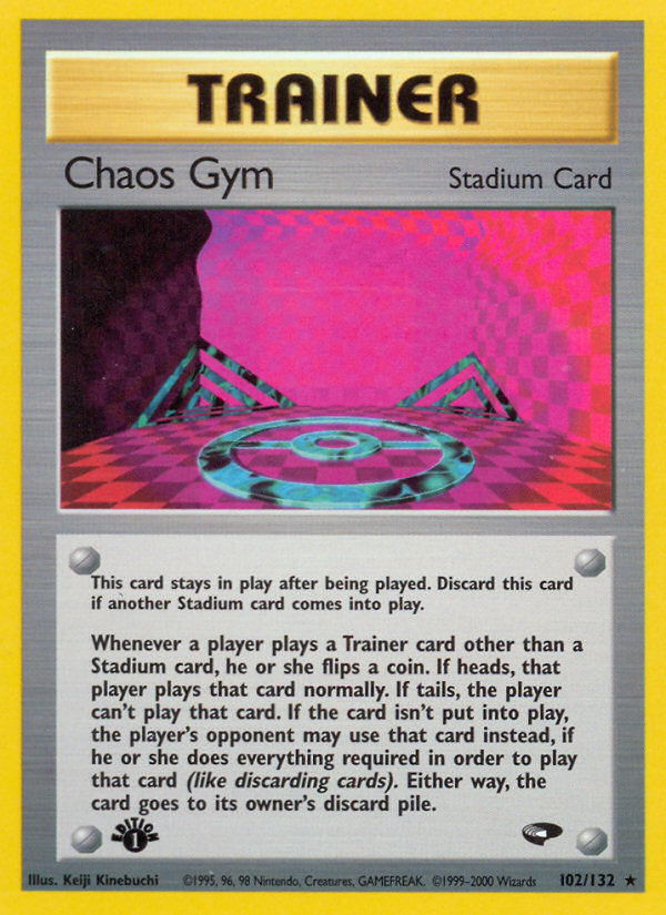 Chaos Gym (102/132) [Gym Challenge 1st Edition] | Arkham Games and Comics