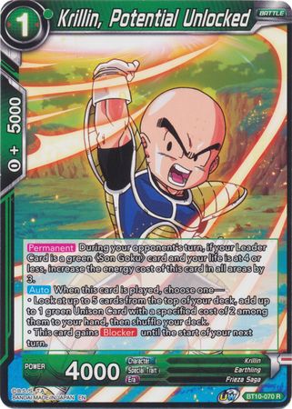 Krillin, Potential Unlocked (BT10-070) [Rise of the Unison Warrior 2nd Edition] | Arkham Games and Comics