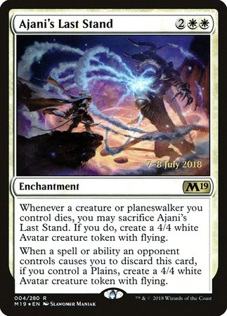 Ajani's Last Stand [Core Set 2019 Promos] | Arkham Games and Comics