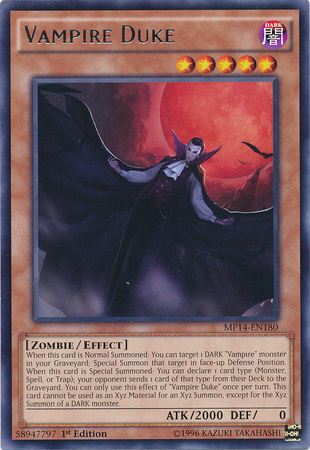 Vampire Duke [MP14-EN180] Rare | Arkham Games and Comics