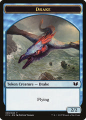 Drake // Elemental (020) Double-Sided Token [Commander 2015 Tokens] | Arkham Games and Comics