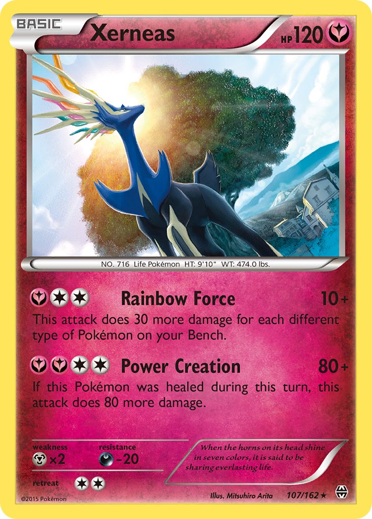 Xerneas (107/162) (Cosmos Holo) (Blister Exclusive) [XY: BREAKthrough] | Arkham Games and Comics