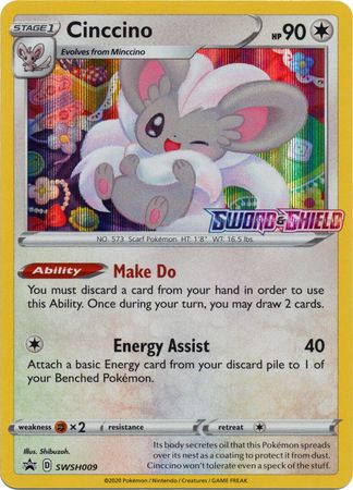 Cinccino (SWSH009) (Prerelease Promo) [Sword & Shield: Black Star Promos] | Arkham Games and Comics