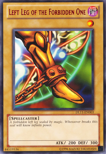 Left Leg of the Forbidden One (Red) [DL11-EN003] Rare | Arkham Games and Comics