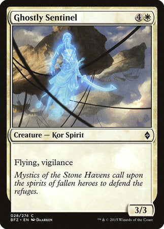 Ghostly Sentinel [Battle for Zendikar] | Arkham Games and Comics