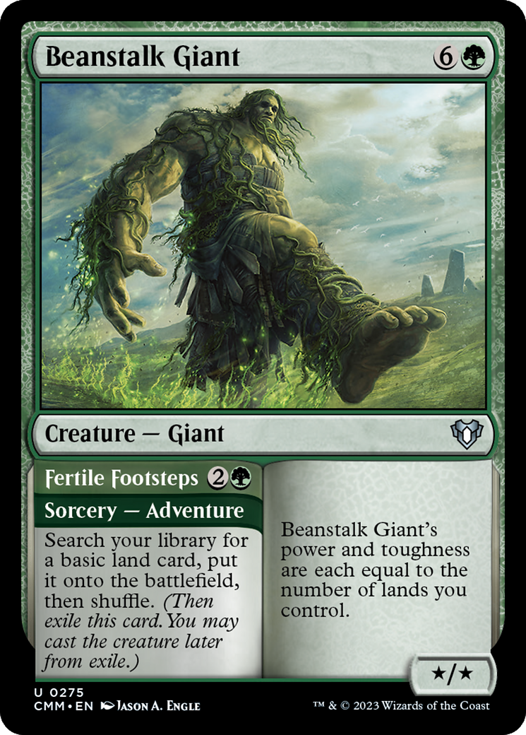 Beanstalk Giant // Fertile Footsteps [Commander Masters] | Arkham Games and Comics