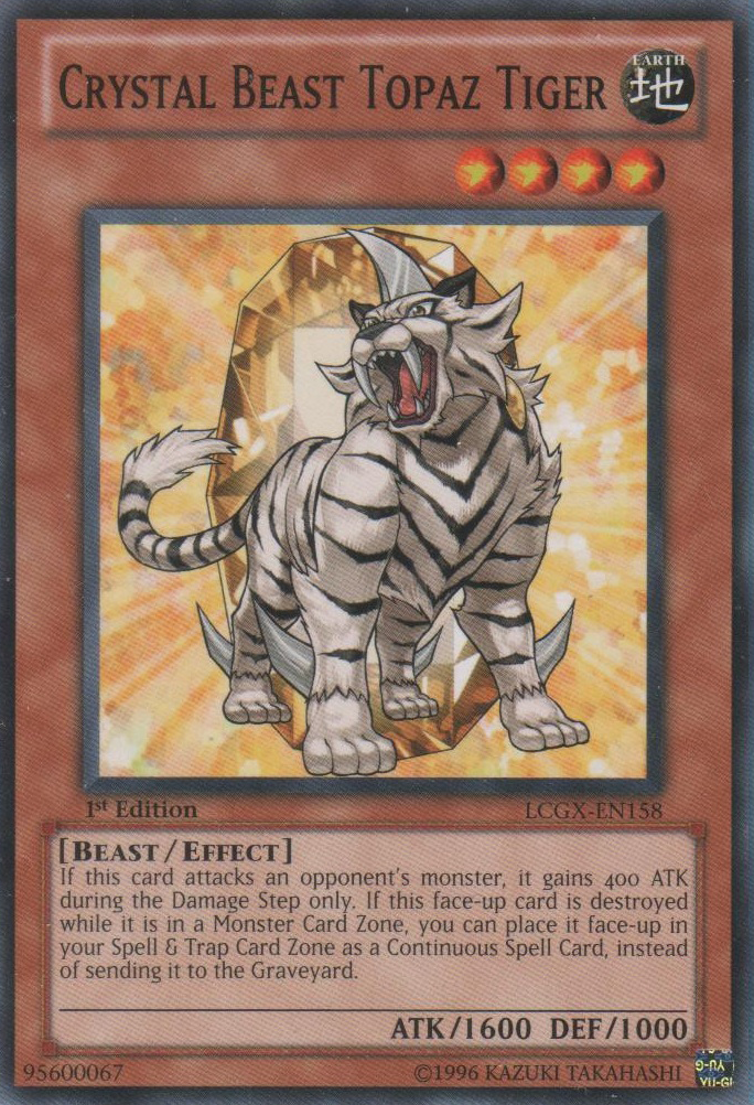 Crystal Beast Topaz Tiger [LCGX-EN158] Common | Arkham Games and Comics