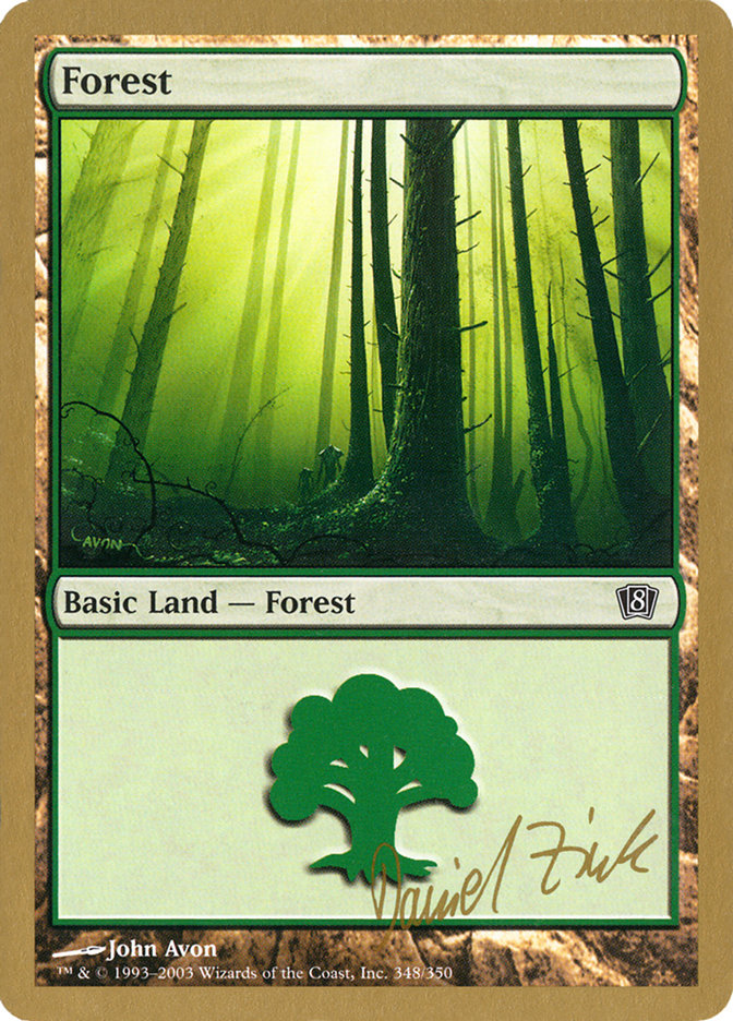 Forest (dz348) (Daniel Zink) [World Championship Decks 2003] | Arkham Games and Comics