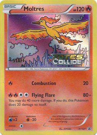 Moltres (XY127) (Staff) [XY: Black Star Promos] | Arkham Games and Comics