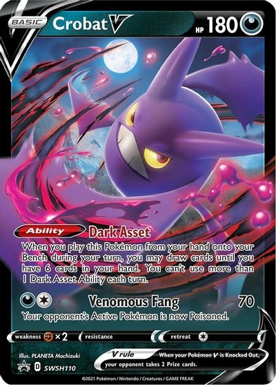 Crobat V (SWSH110) [Sword & Shield: Black Star Promos] | Arkham Games and Comics