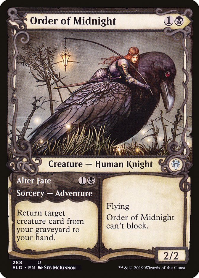 Order of Midnight // Alter Fate (Showcase) [Throne of Eldraine] | Arkham Games and Comics