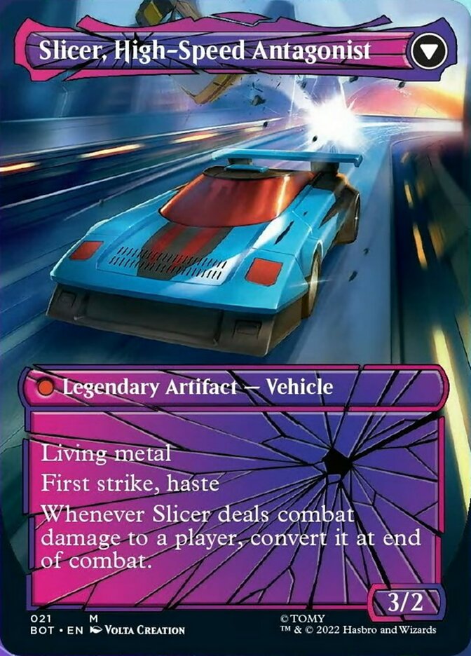 Slicer, Hired Muscle // Slicer, High-Speed Antagonist (Shattered Glass) [Universes Beyond: Transformers] | Arkham Games and Comics