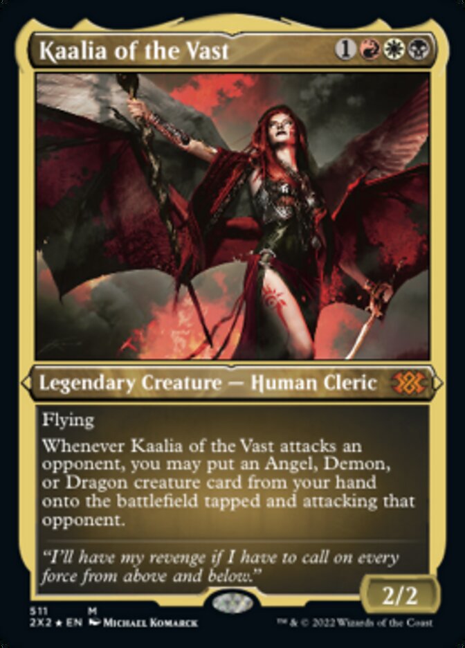 Kaalia of the Vast (Foil Etched) [Double Masters 2022] | Arkham Games and Comics