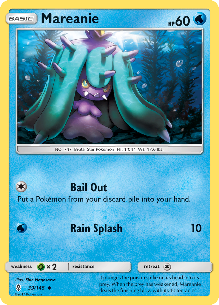 Mareanie (39/145) [Sun & Moon: Guardians Rising] | Arkham Games and Comics