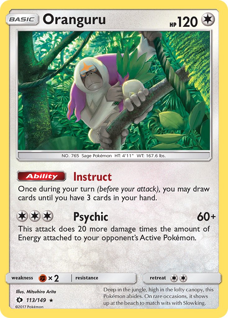 Oranguru (113/149) (Theme Deck Exclusive) [Sun & Moon: Base Set] | Arkham Games and Comics