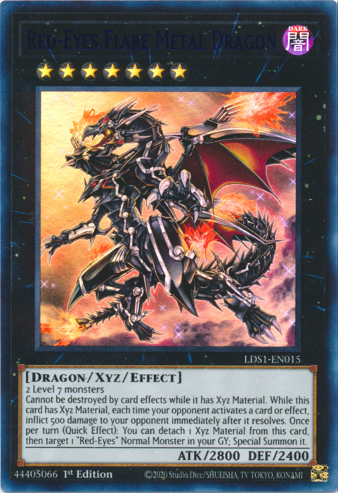 Red-Eyes Flare Metal Dragon (Blue) [LDS1-EN015] Ultra Rare | Arkham Games and Comics