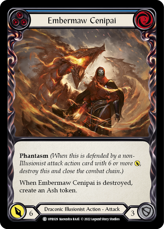 Embermaw Cenipai (Blue) [UPR029] (Uprising)  Rainbow Foil | Arkham Games and Comics