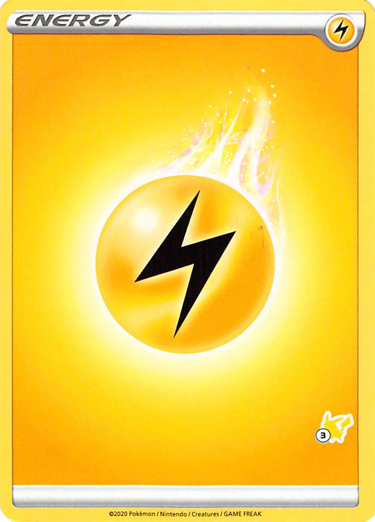 Lightning Energy (Pikachu Stamp #3) [Battle Academy 2022] | Arkham Games and Comics