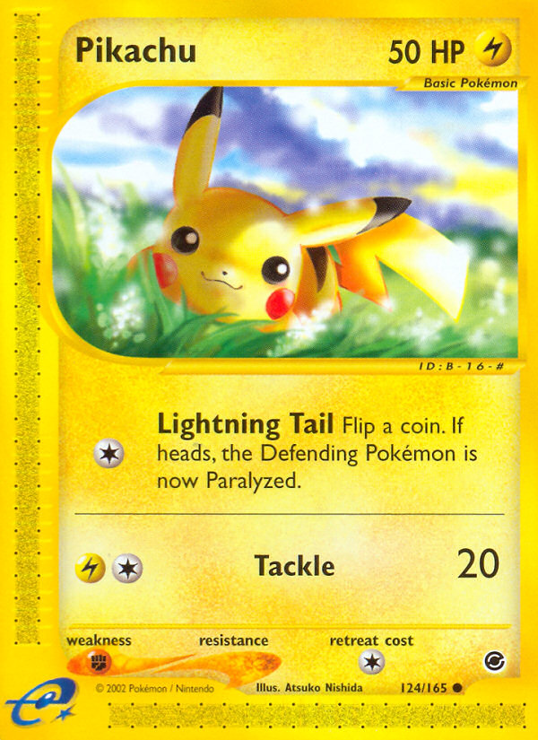 Pikachu (124/165) [Expedition: Base Set] | Arkham Games and Comics