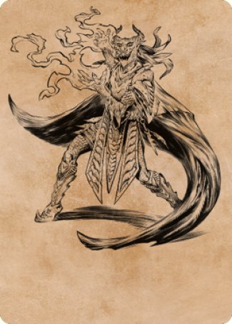 Livaan, Cultist of Tiamat Art Card [Commander Legends: Battle for Baldur's Gate Art Series] | Arkham Games and Comics