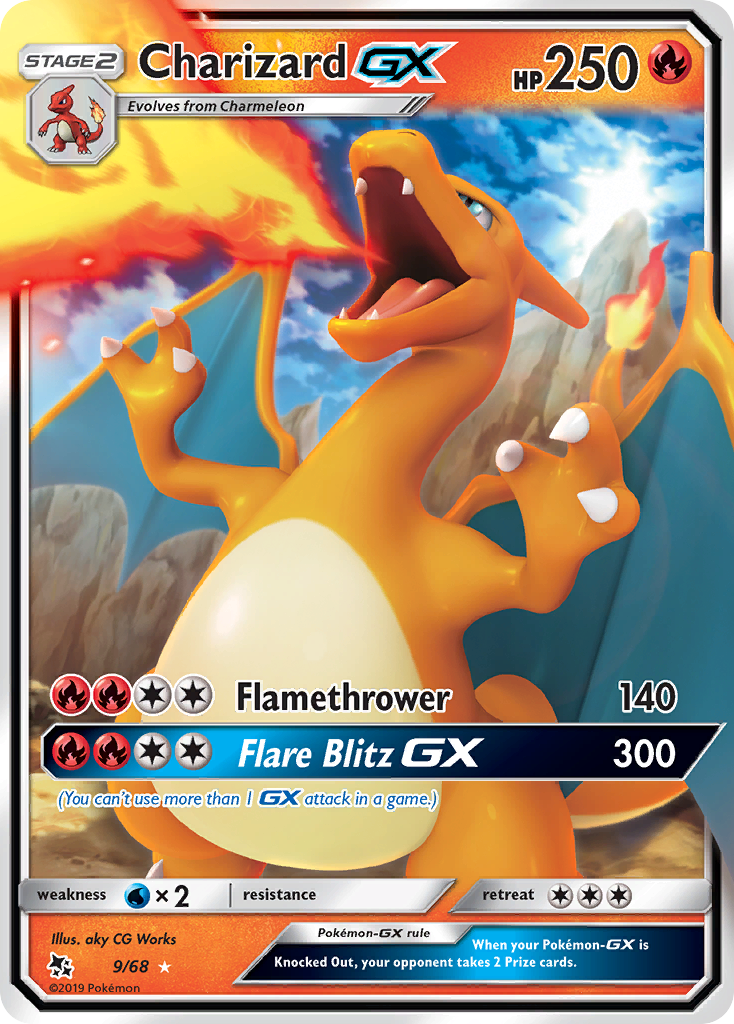 Charizard GX (9/68) [Sun & Moon: Hidden Fates] | Arkham Games and Comics