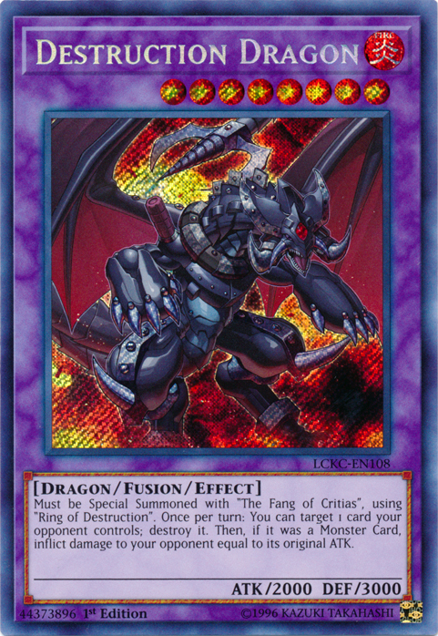 Destruction Dragon [LCKC-EN108] Secret Rare | Arkham Games and Comics