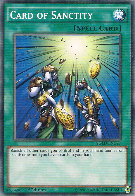 Card of Sanctity [YGLD-ENC27] Common | Arkham Games and Comics