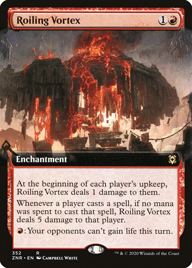 Roiling Vortex (Extended Art) [Zendikar Rising] | Arkham Games and Comics