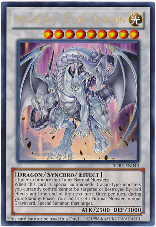 Azure-Eyes Silver Dragon (Oversized) (Silver Dragon) [SDBE-EN040] Promo | Arkham Games and Comics