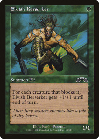 Elvish Berserker [Exodus] | Arkham Games and Comics