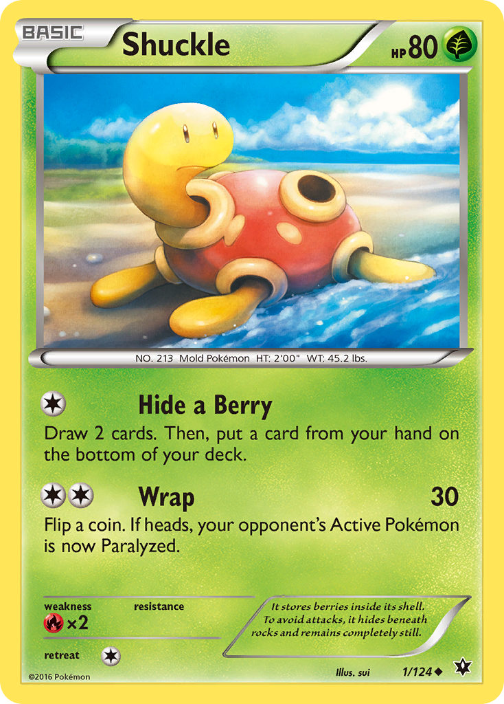 Shuckle (1/124) [XY: Fates Collide] | Arkham Games and Comics