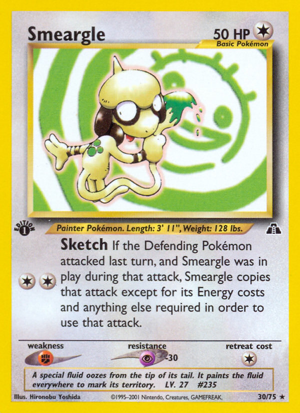 Smeargle (30/75) [Neo Discovery 1st Edition] | Arkham Games and Comics