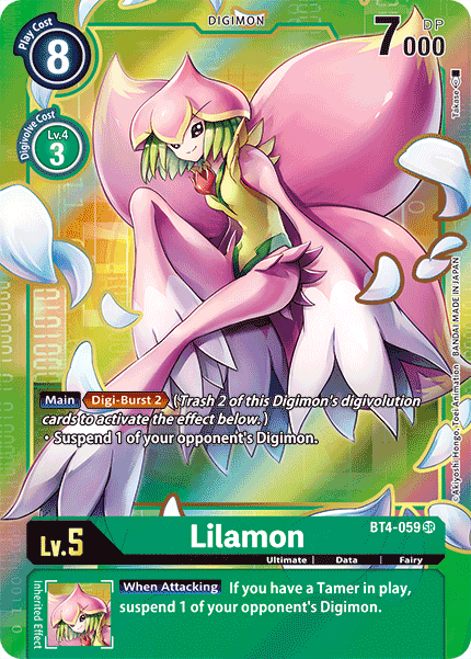 Lilamon [BT4-059] (Alternate Art) [Great Legend] | Arkham Games and Comics