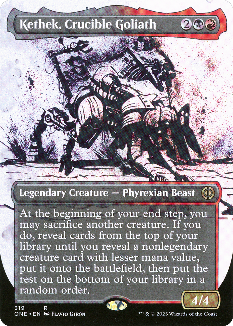 Kethek, Crucible Goliath (Borderless Ichor) [Phyrexia: All Will Be One] | Arkham Games and Comics