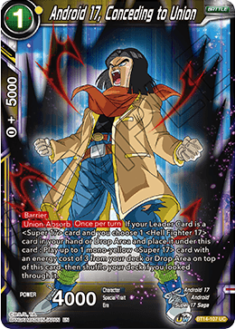 Android 17, Conceding to Union (BT14-107) [Cross Spirits] | Arkham Games and Comics