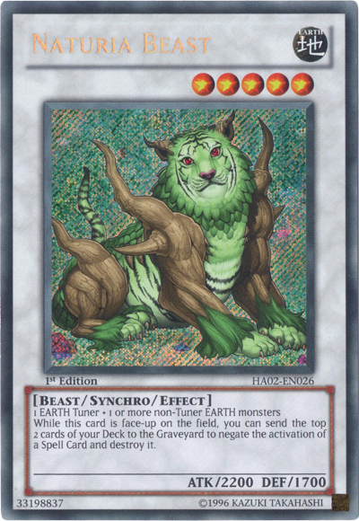 Naturia Beast [HA02-EN026] Secret Rare | Arkham Games and Comics