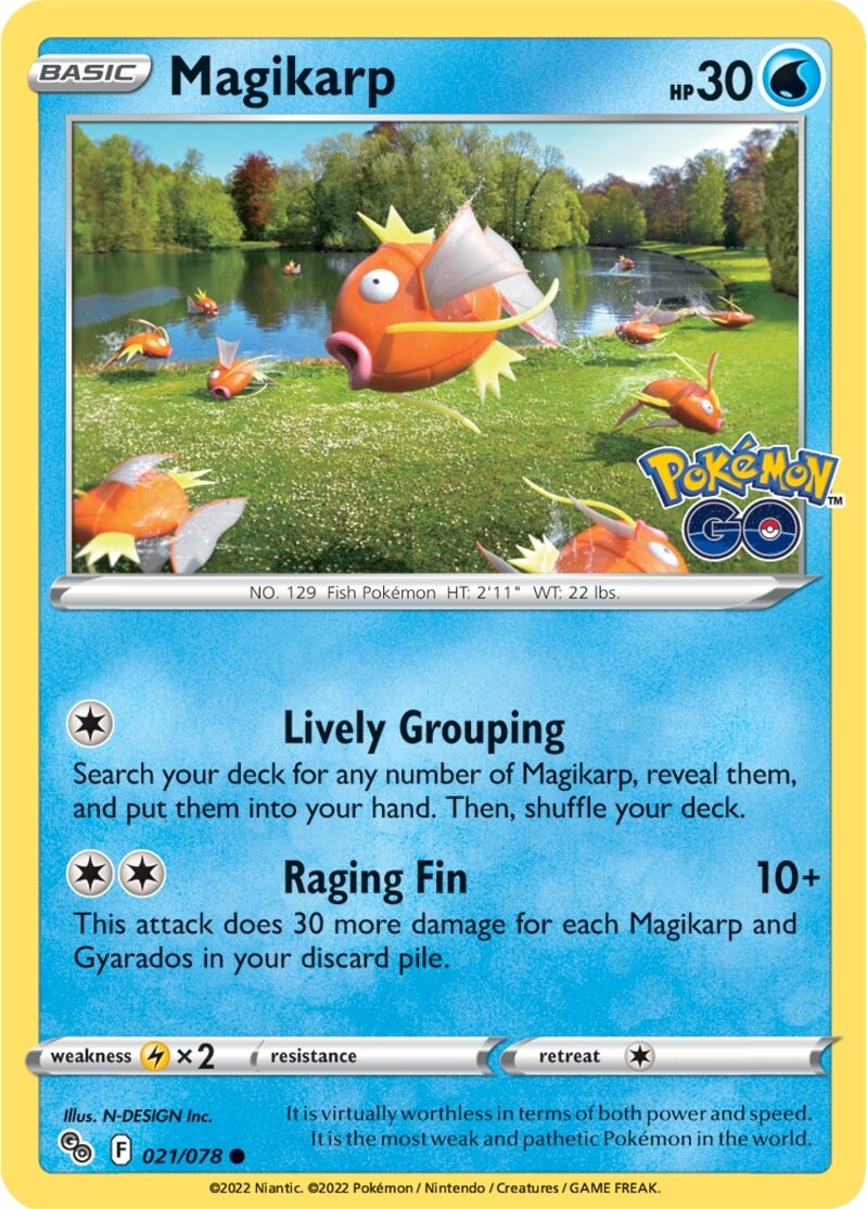 Magikarp (021/078) [Pokémon GO] | Arkham Games and Comics