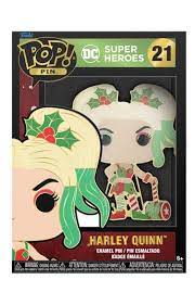 Funko Pop! Pin: DC Super Heroes Holiday - Harley Quinn | Arkham Games and Comics