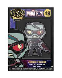 Funko Pop! Pin: Marvel - What If…?, Zombie Falcon | Arkham Games and Comics