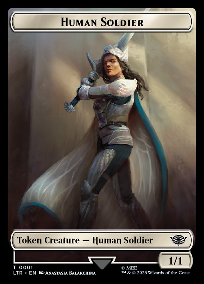 Human Soldier Token (01) [The Lord of the Rings: Tales of Middle-Earth Tokens] | Arkham Games and Comics